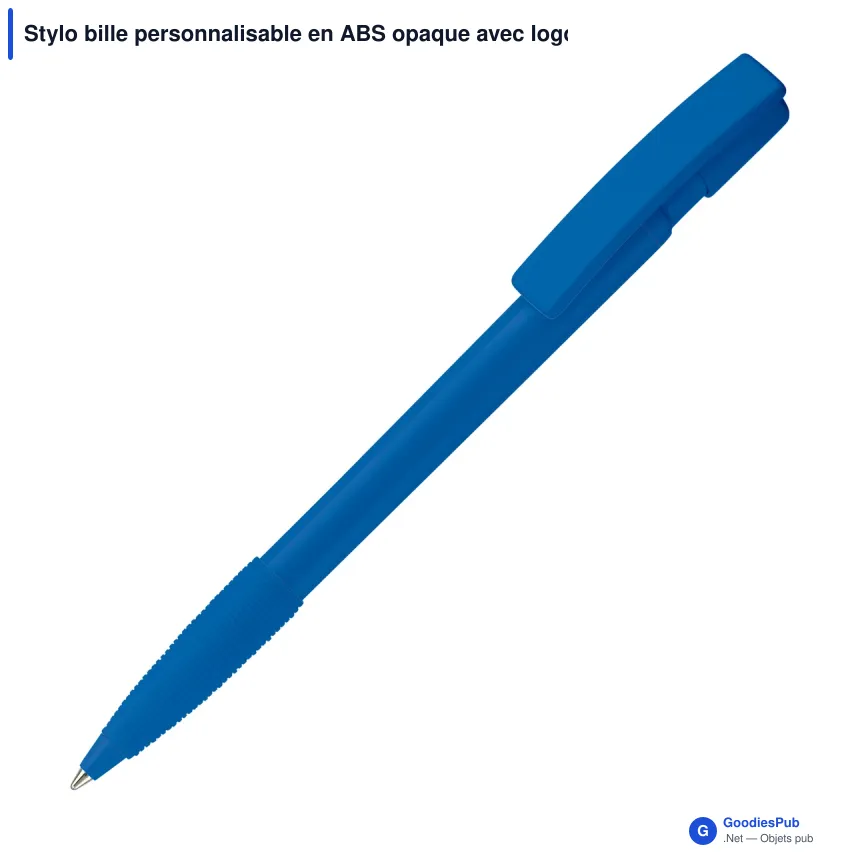 Stylo bille personnalisable en ABS opaque avec logo - Nash - Image 8