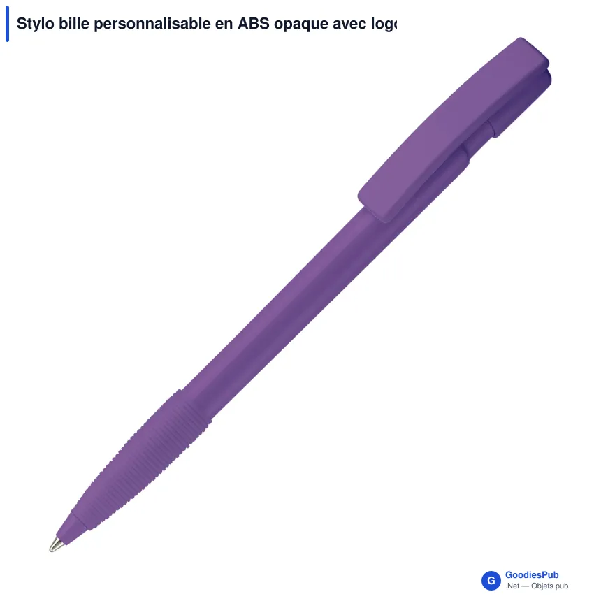 Stylo bille personnalisable en ABS opaque avec logo - Nash - Image 9