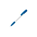 Variante Blanc / Cobalt - Stylo bille personnalisable en ABS opaque avec logo - Nash