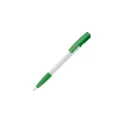 Variante Blanc / vert - Stylo bille personnalisable en ABS opaque avec logo - Nash