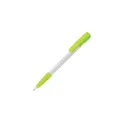 Variante Blanc / vert clair - Stylo bille personnalisable en ABS opaque avec logo - Nash