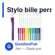Stylo bille personnalisable en ABS opaque coloré avec logo - Nash - Miniature 1