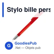 Stylo bille personnalisable en ABS transparent et métal - Nash - Miniature 5