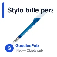 Stylo bille personnalisable en ABS transparent et métal - Nash - Miniature 7