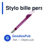 Stylo bille personnalisable en ABS transparent et métal - Nash - Miniature 9