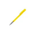 Variante Transparent Jaune - Stylo bille personnalisable en ABS transparent et métal - Nash