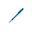 Variante Bleu transparent - Stylo bille personnalisable en ABS transparent et métal - Nash