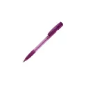 Variante Transparent Pourple - Stylo bille personnalisable en ABS transparent avec logo - Nash