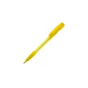 Variante Transparent Jaune - Stylo bille personnalisable en ABS transparent avec logo - Nash