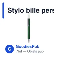 Stylo bille personnalisable en aluminium recyclé avec logo - Stylo Neglyr - Miniature 1