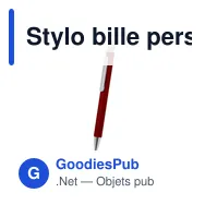 Stylo bille personnalisable en aluminium recyclé avec logo - Stylo Neglyr - Miniature 3