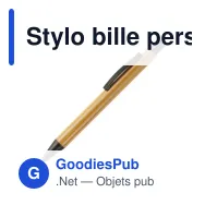 Stylo bille personnalisable en bambou avec logo - New York - Miniature 2