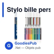 Stylo bille personnalisable en aluminium toucher doux avec logo - New York - Miniature 1