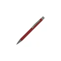 Variante Bordeaux - Stylo bille personnalisable en aluminium toucher doux avec logo - New York