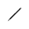 Variante Noir - Stylo bille personnalisable en aluminium toucher doux avec logo - New York