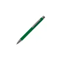 Variante Vert - Stylo bille personnalisable en aluminium toucher doux avec logo - New York