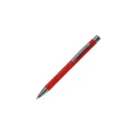 Variante Rouge - Stylo bille personnalisable en aluminium toucher doux avec logo - New York
