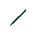 Variante Vert foncé - Stylo bille personnalisable en aluminium toucher doux avec logo - New York