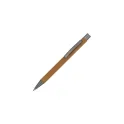 Variante Cognac - Stylo bille personnalisable en aluminium toucher doux avec logo - New York