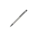 Variante Gris clair - Stylo bille personnalisable en aluminium toucher doux avec logo - New York