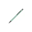 Variante Menthe - Stylo bille personnalisable en aluminium toucher doux avec logo - New York