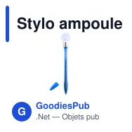 Stylo ampoule personnalisable avec logo - Stylo Nicky - Miniature 11
