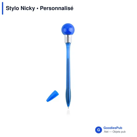 Stylo ampoule personnalisable avec logo - Stylo Nicky - Image 11