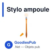 Stylo ampoule personnalisable avec logo - Stylo Nicky - Miniature 3