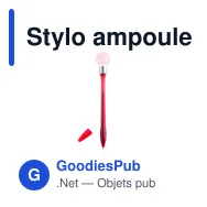 Stylo ampoule personnalisable avec logo - Stylo Nicky - Miniature 5