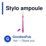 Stylo ampoule personnalisable avec logo - Stylo Nicky - Miniature 9