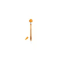 Variante orange - Stylo ampoule personnalisable avec logo - Stylo Nicky
