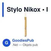 Stylo Nikox - Miniature 1