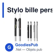 Stylo bille personnalisable multifonction avec outils avec logo - Stylo Outils - Miniature 1