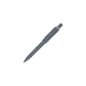 Variante Gris - Stylo bille personnalisable soft touch en ABS recyclé avec logo - Ozzy