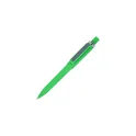 Variante Vert clair - Stylo bille personnalisable soft touch en ABS recyclé avec logo - Ozzy