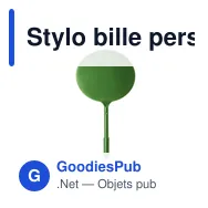 Stylo bille personnalisable avec logo pour entreprises - Paipai - Miniature 7