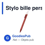 Stylo bille personnalisable en carton recyclé avec logo - Stylo Pinix - Miniature 12