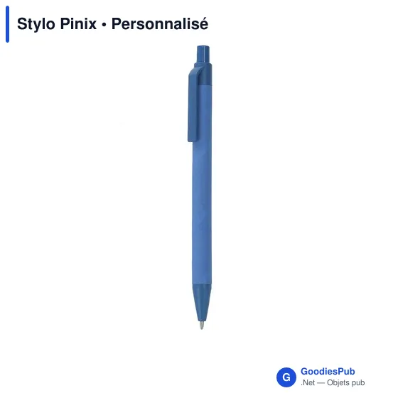 Stylo bille personnalisable en carton recyclé avec logo - Stylo Pinix - Image 10