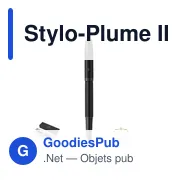 Stylo plume personnalisable avec logo pour entreprises - Miniature 1