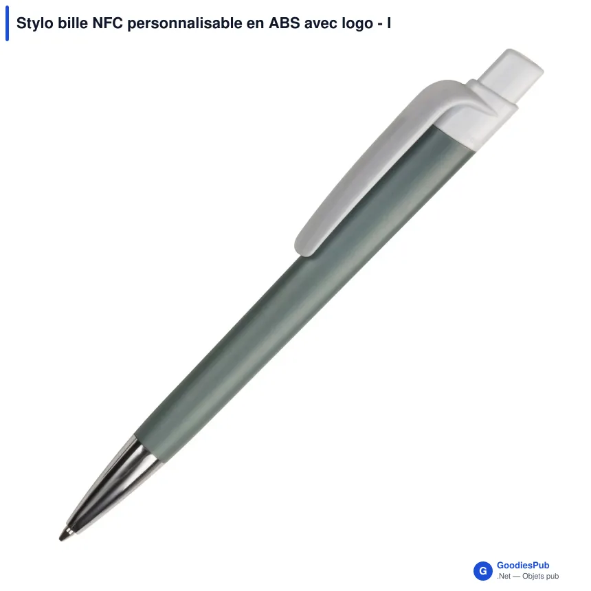 Stylo bille NFC personnalisable en ABS avec logo - Prisma - Image 3