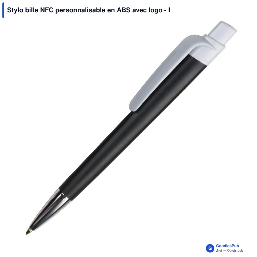 Stylo bille NFC personnalisable en ABS avec logo - Prisma - Image 5
