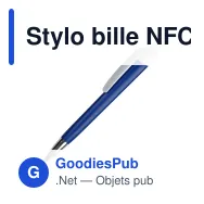 Stylo bille NFC personnalisable en ABS avec logo - Prisma - Miniature 6