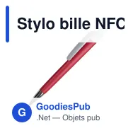 Stylo bille NFC personnalisable en ABS avec logo - Prisma - Miniature 7