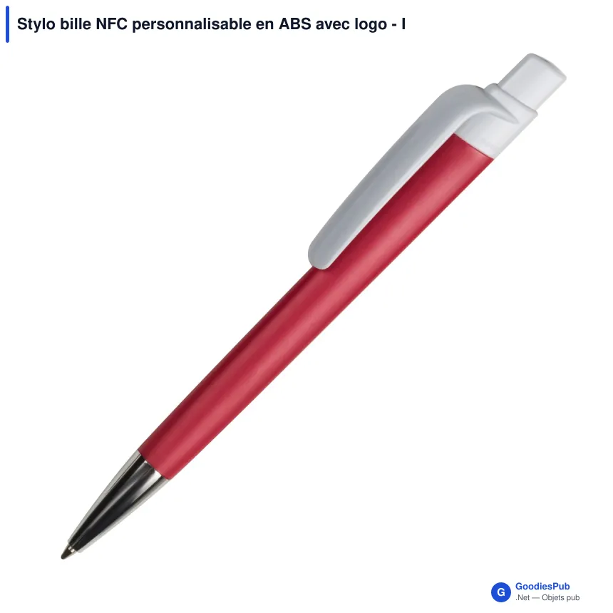 Stylo bille NFC personnalisable en ABS avec logo - Prisma - Image 7