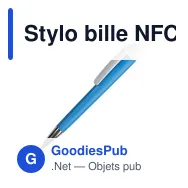 Stylo bille NFC personnalisable en ABS avec logo - Prisma - Miniature 8