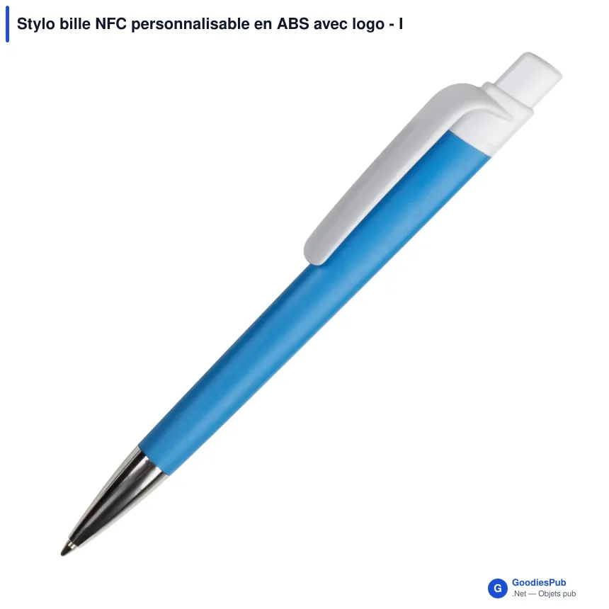 Stylo bille NFC personnalisable en ABS avec logo - Prisma - Image 8