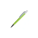 Variante Vert clair / Blanc - Stylo bille NFC personnalisable en ABS avec logo - Prisma