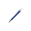 Variante Bleu foncé / blanc - Stylo bille NFC personnalisable en ABS avec logo - Prisma