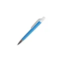 Variante Bleu / Blanc - Stylo bille NFC personnalisable en ABS avec logo - Prisma