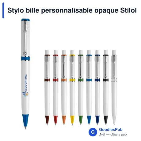 Stylo bille personnalisable opaque Stilolinea avec logo - Raja
